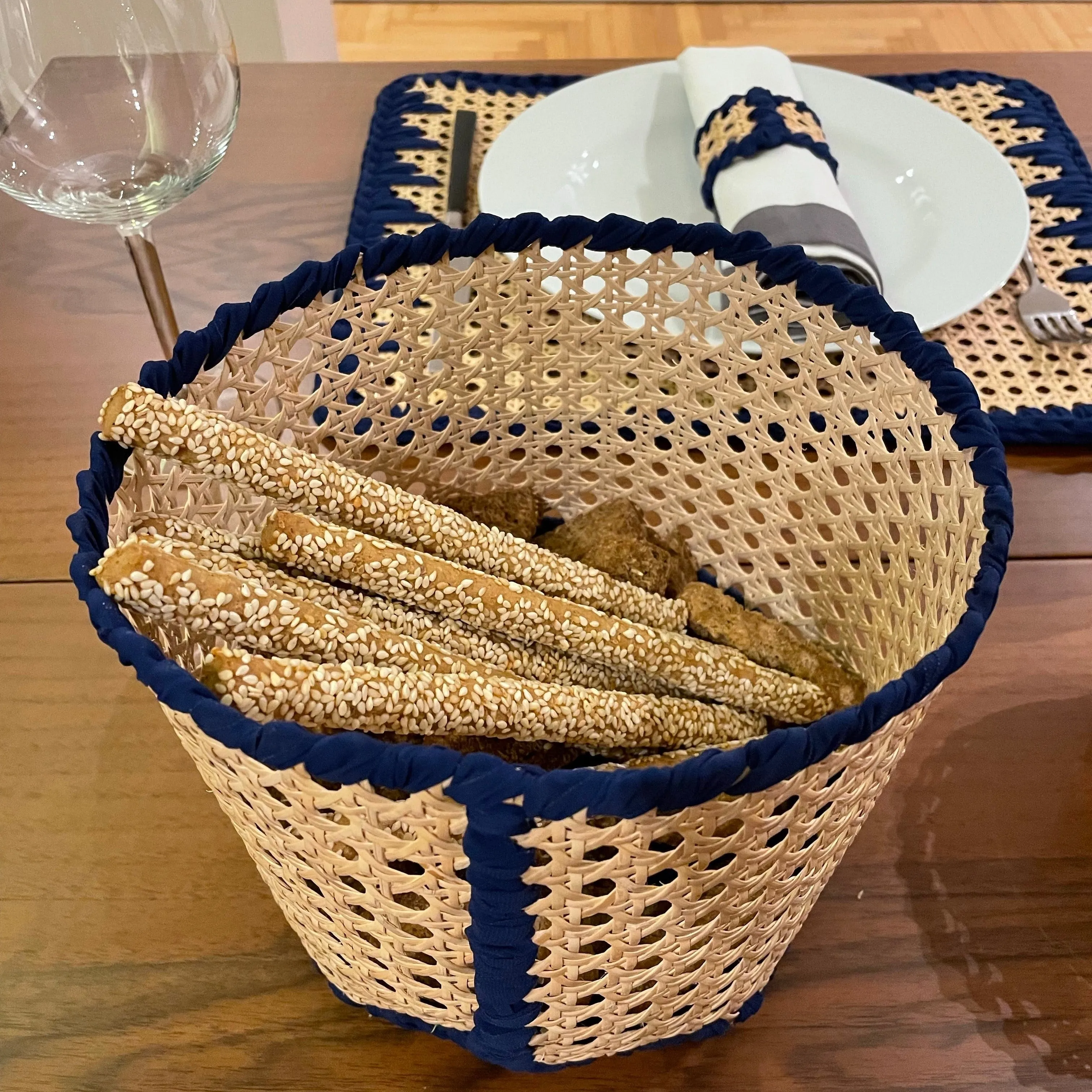 Wicker tall basket