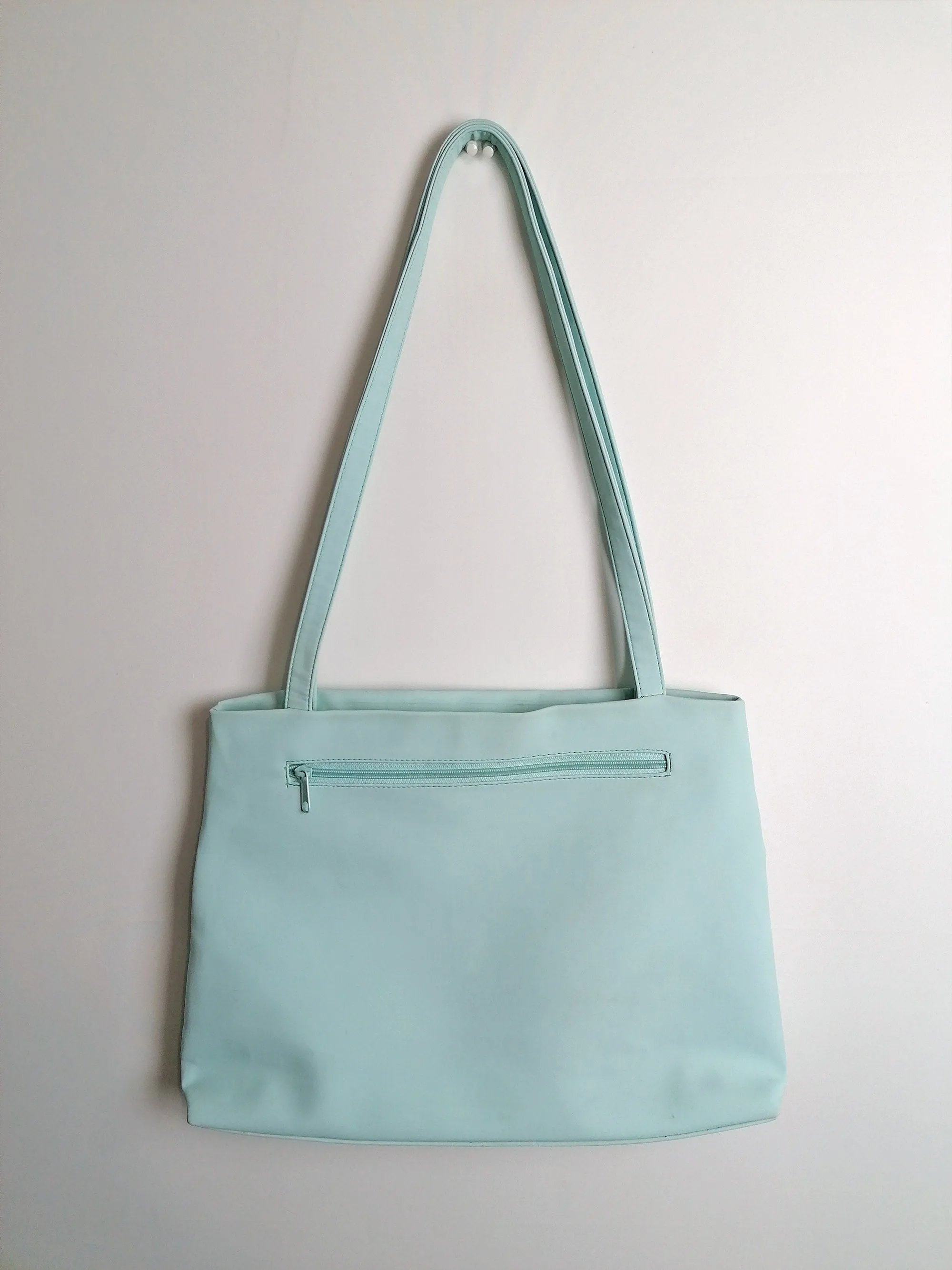 Y2K COSMOPOLITAN Tote Bag Pastel Blue